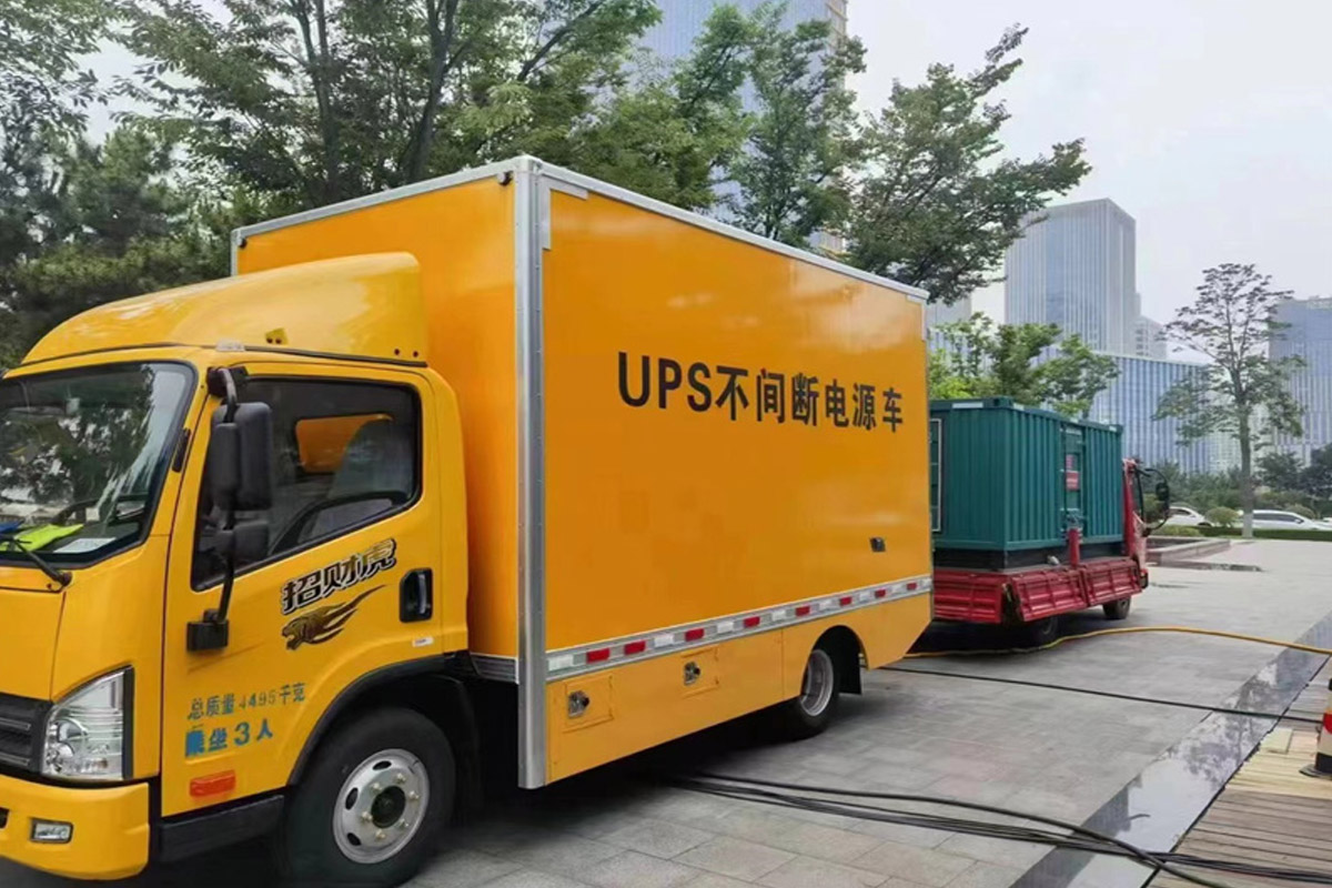青原发电机租赁施工现场